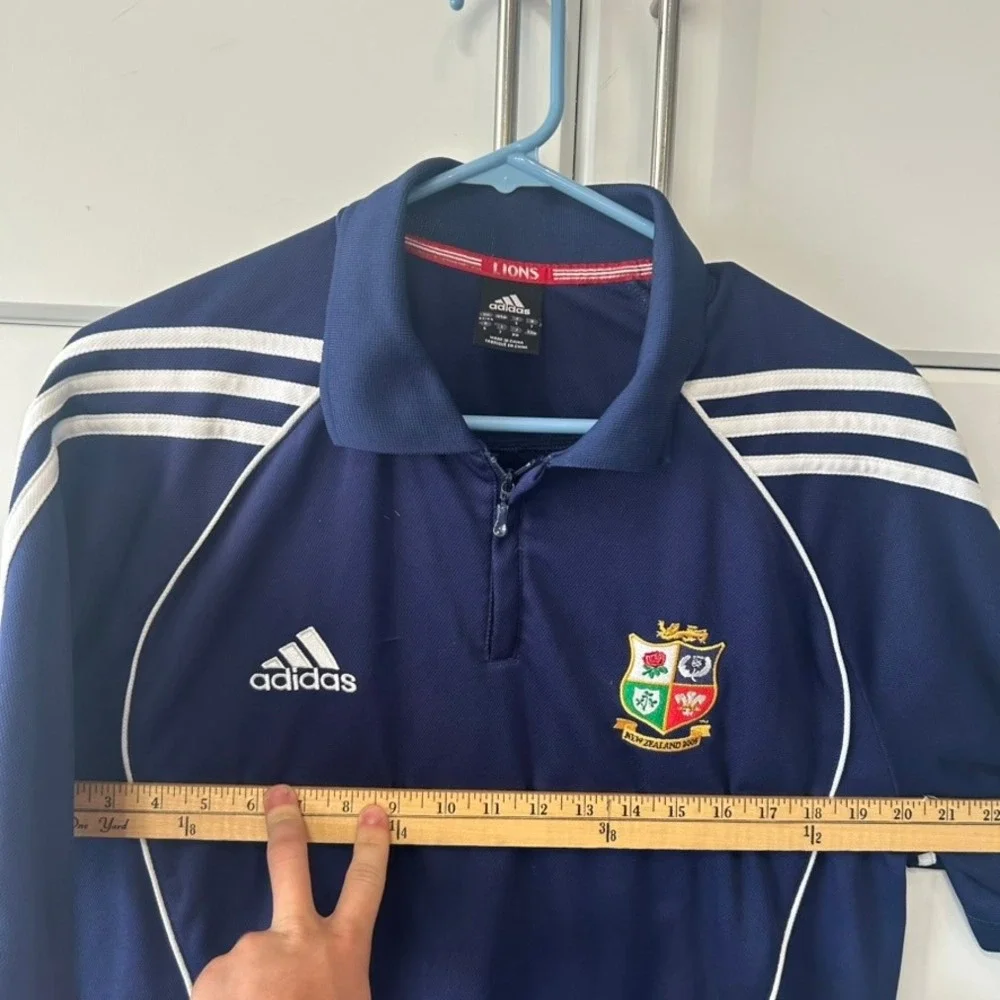 Adidas British & Irish Lions 2005 New Zealand Tour Rugby Polo Shirt Navy Blue XL